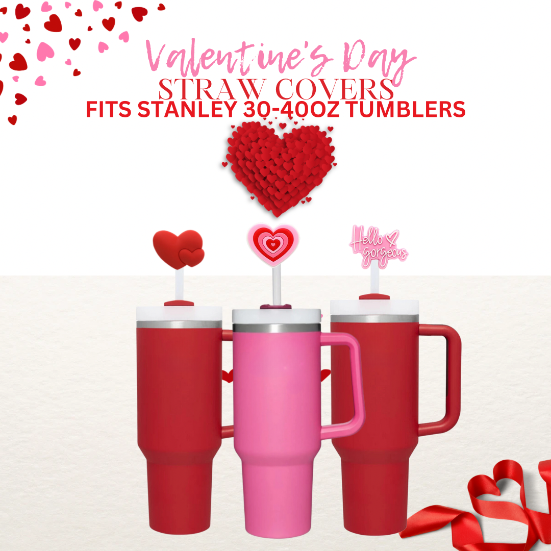 Stanley Topper, Valentines Day Gifts, Straw Cover Stanley , Stanley Straw Cover, Stanley Straw Topper , Cute Straw Cover,