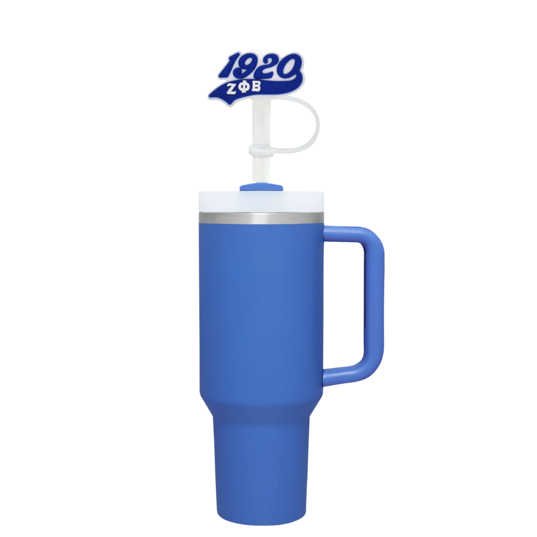 Zeta Phi Beta Straw Cover, Zeta Straw Topper, Stanley Straw Topper, Zeta Phi Beta, Sorority Gifts, New Member Gifts