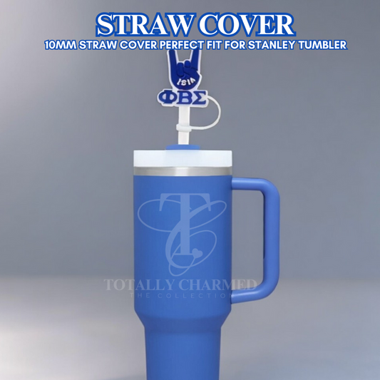 Phi Beta Sigma, Straw Cover, Stanley Straw Cover, Stanley Topper, Blue Phi Fraternity, Sigma Straw Cover, Fraternity Gifts