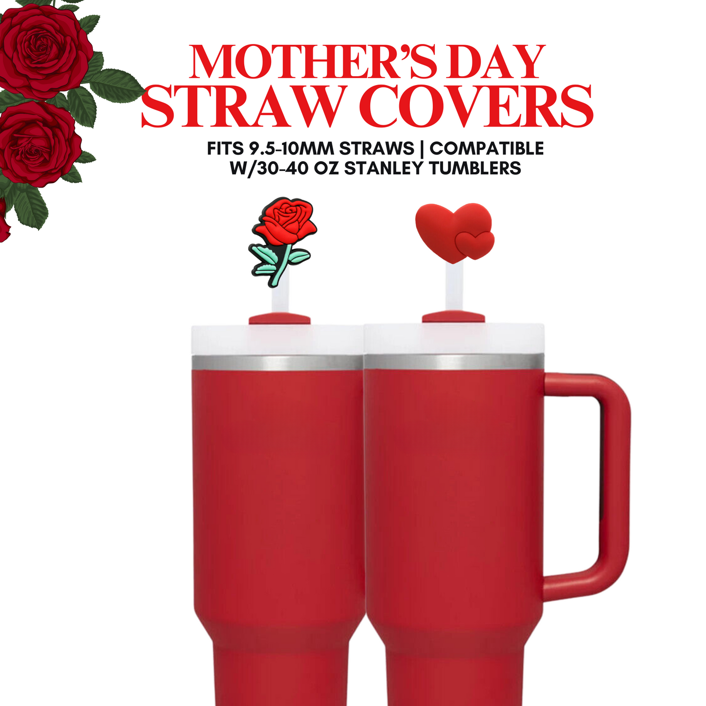 Mothers Day Gifts, Mom Straw Cover, Gifts for Mom, Straw Topper, Stanley Topper, Stanley Straw Cover, Gifts for her, Stanley Cup Accessories