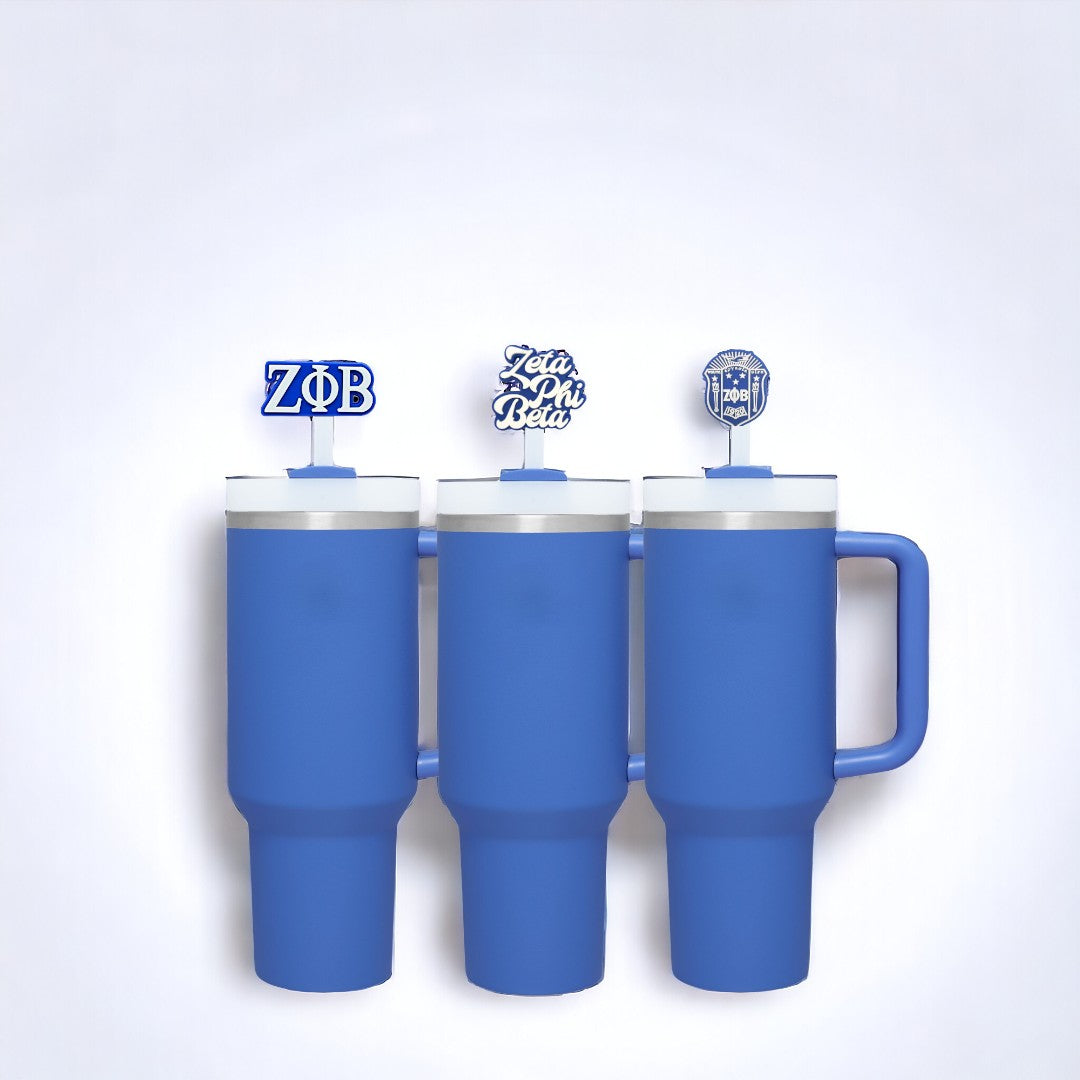 Zeta Phi Beta Straw Cover, Zeta Straw Topper, Stanley Straw Topper, Zeta Phi Beta, Sorority Gifts, New Member Gifts