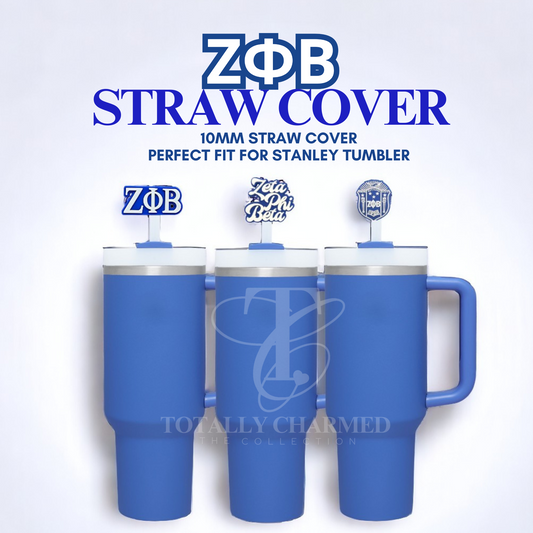 Zeta Phi Beta Straw Cover, Zeta Straw Topper, Stanley Straw Topper, Zeta Phi Beta, Sorority Gifts, New Member Gifts